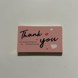 Pink Thank You Cards for Small Business (15)